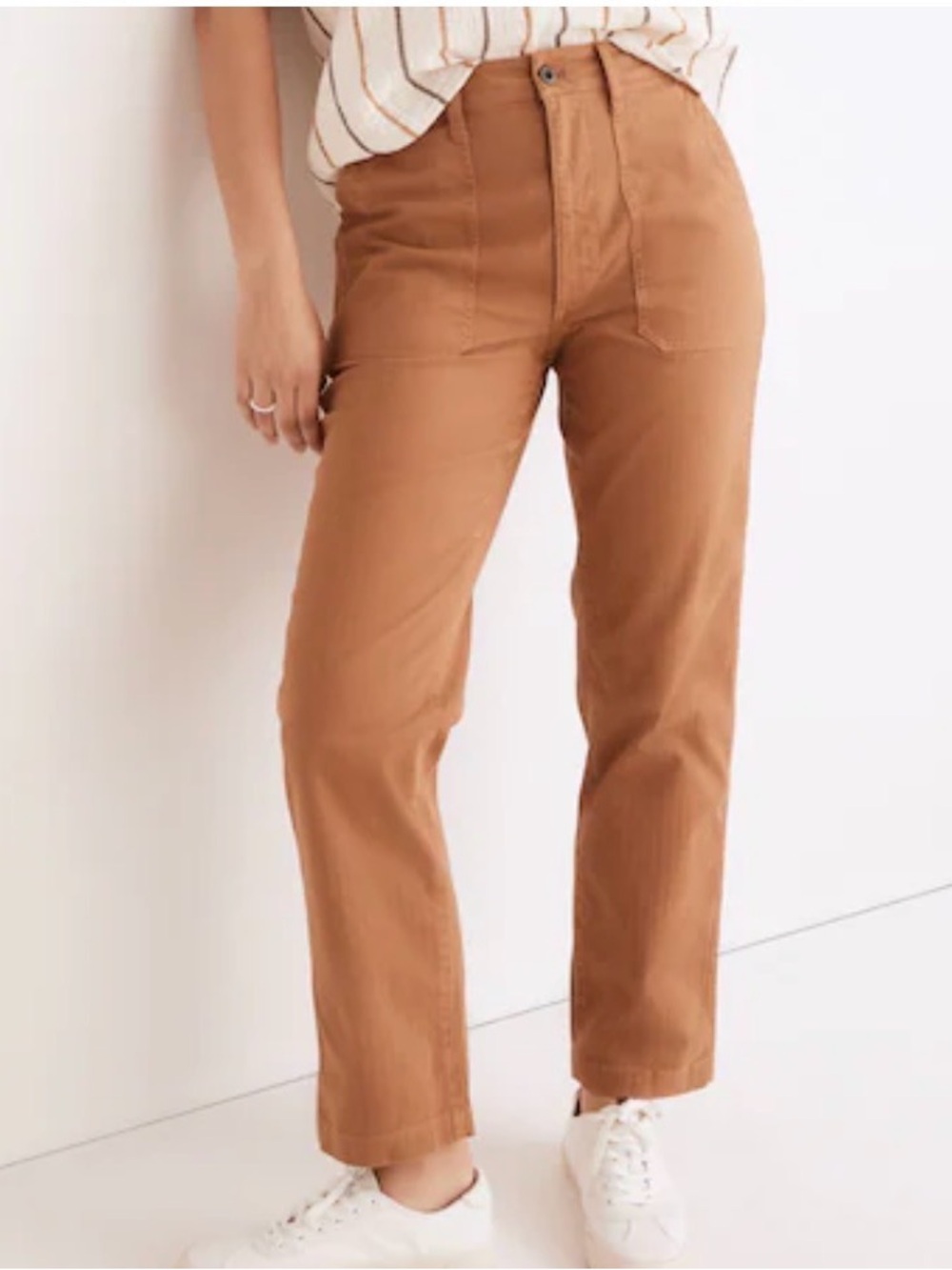 NWT Madewell The Curvy Perfect Vintage Straight Workwear Pants!